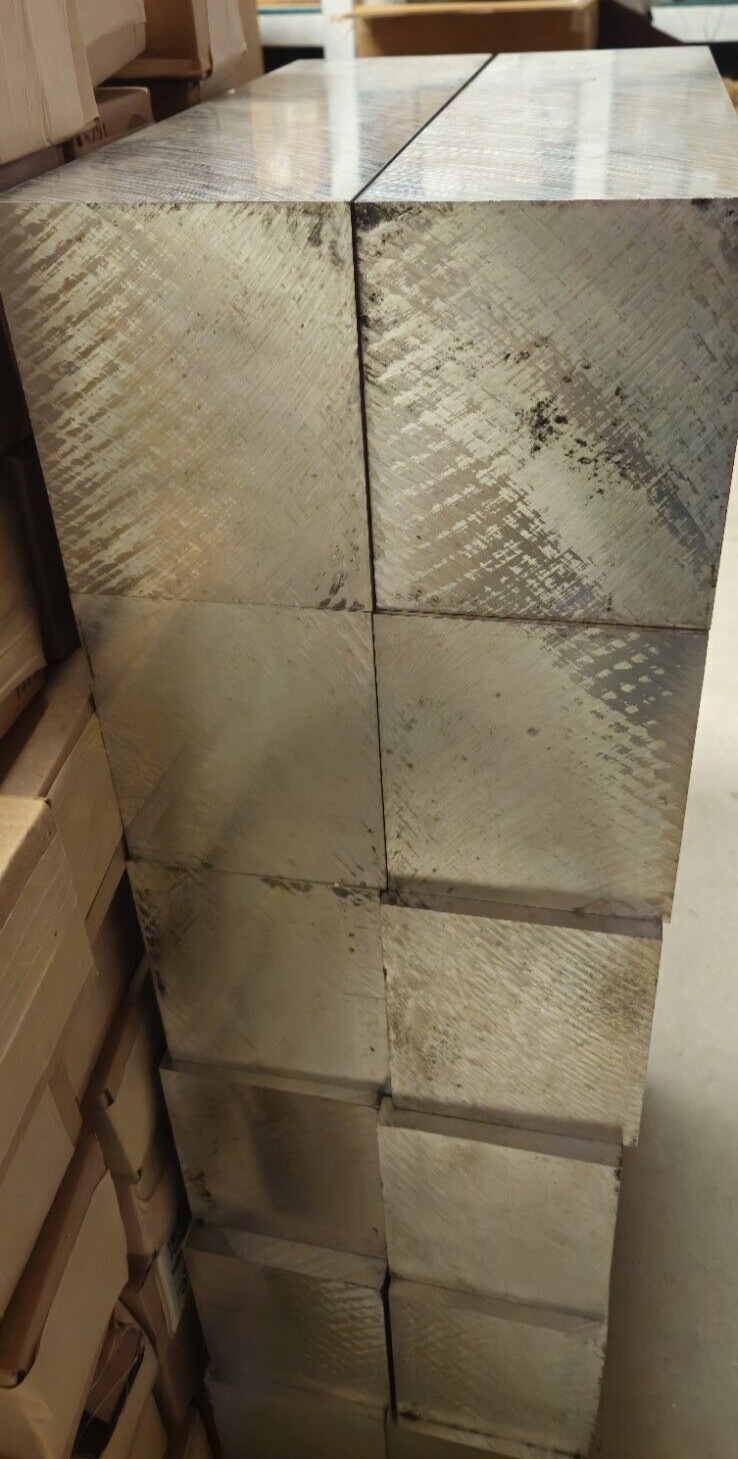 35 LBS EACH , 100% 6061 ALUMINUM SQUARE/ BLOCK / BAR