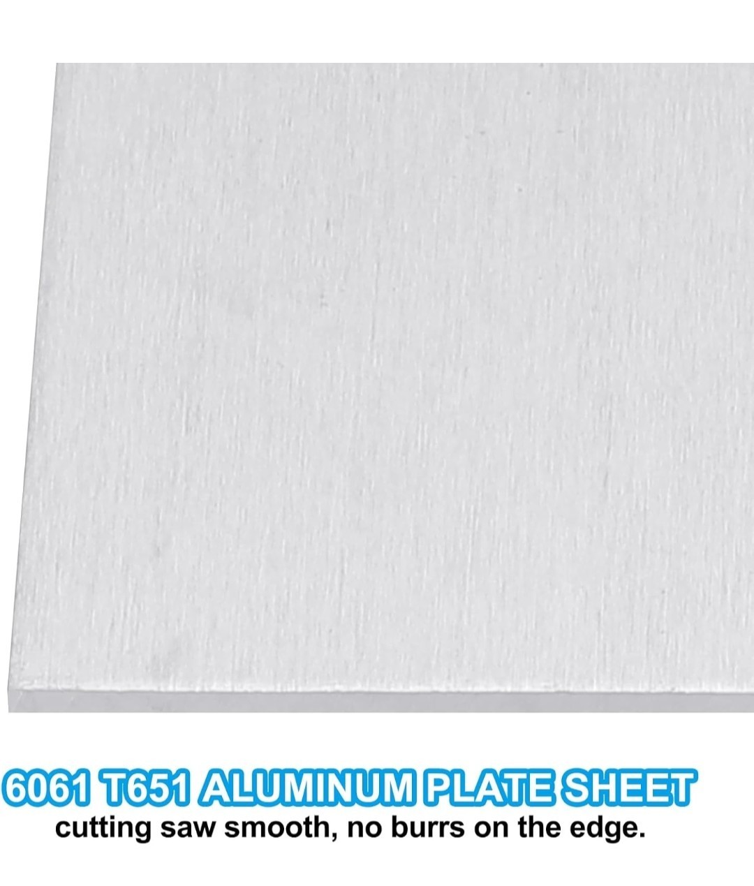 Aluminum Sheet Metal PATIKIL 6061 T651 6 x 8 x 1/25.4(0.04″) Inch 3Pcs Flat