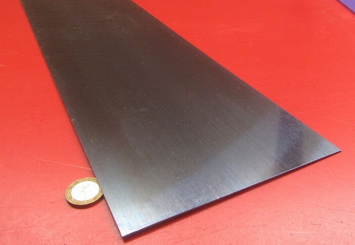 1095 Hard Blue Tempered Spring Steel Shim .010″ Thick x 6.00″ Wide x 12″ Long