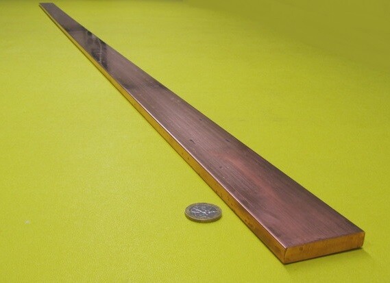 110 Copper Bar H02, 3/8″ Thick x 2.0″ Wide x 6 Ft Length