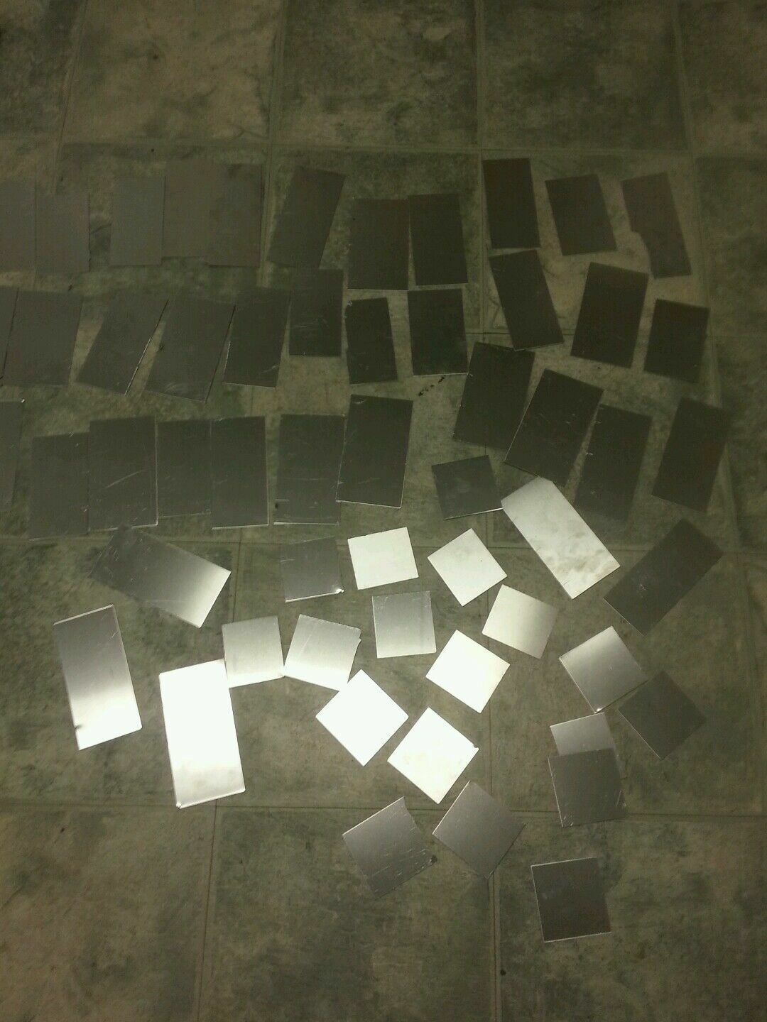 30 piece lot 304 316 Stainless steel scrap 24 gage Plate various sizes 2″ to 6″