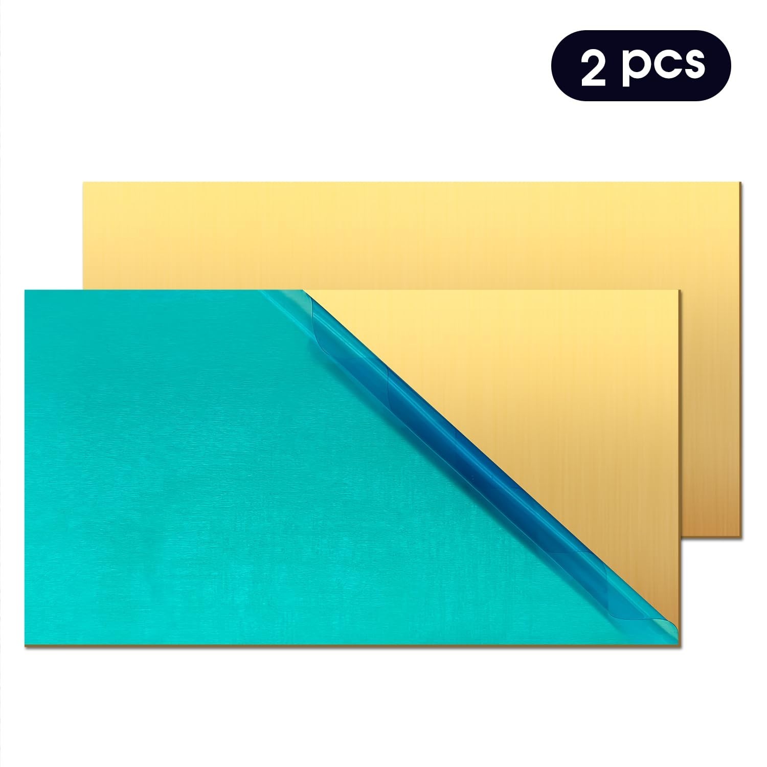 2 Pack 1mm Thick Brass Sheets 2×4 Inch – Seamless Cutting for DIY Masterpieces