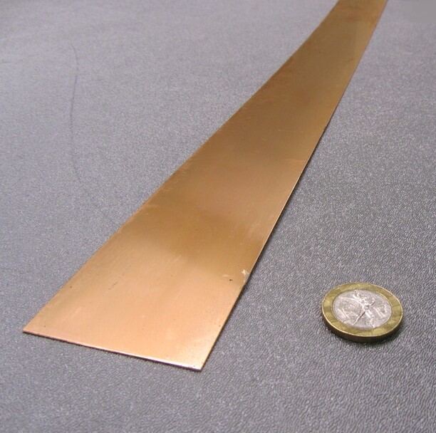 510 Phosphor Bronze Bar .020″ (+/-.004″)Thick x 2.0″ Wide x 48.0″ Length, 1 Pcs