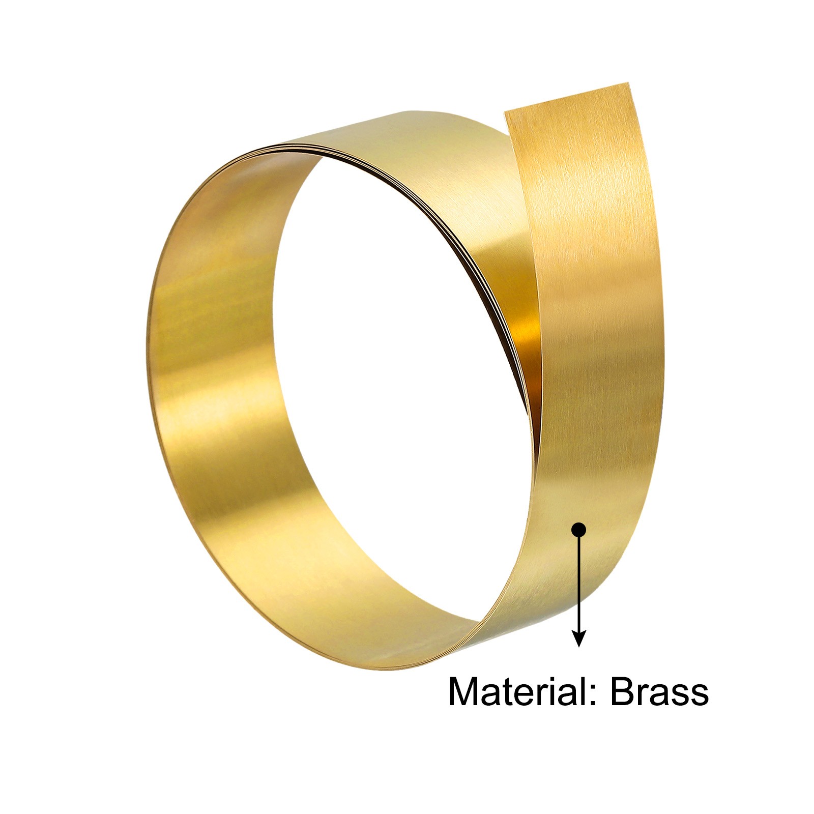 Brass Sheet Roll 0.1mm x 20mm x 1000mm Brass Foil Roll Brass Strip Gold