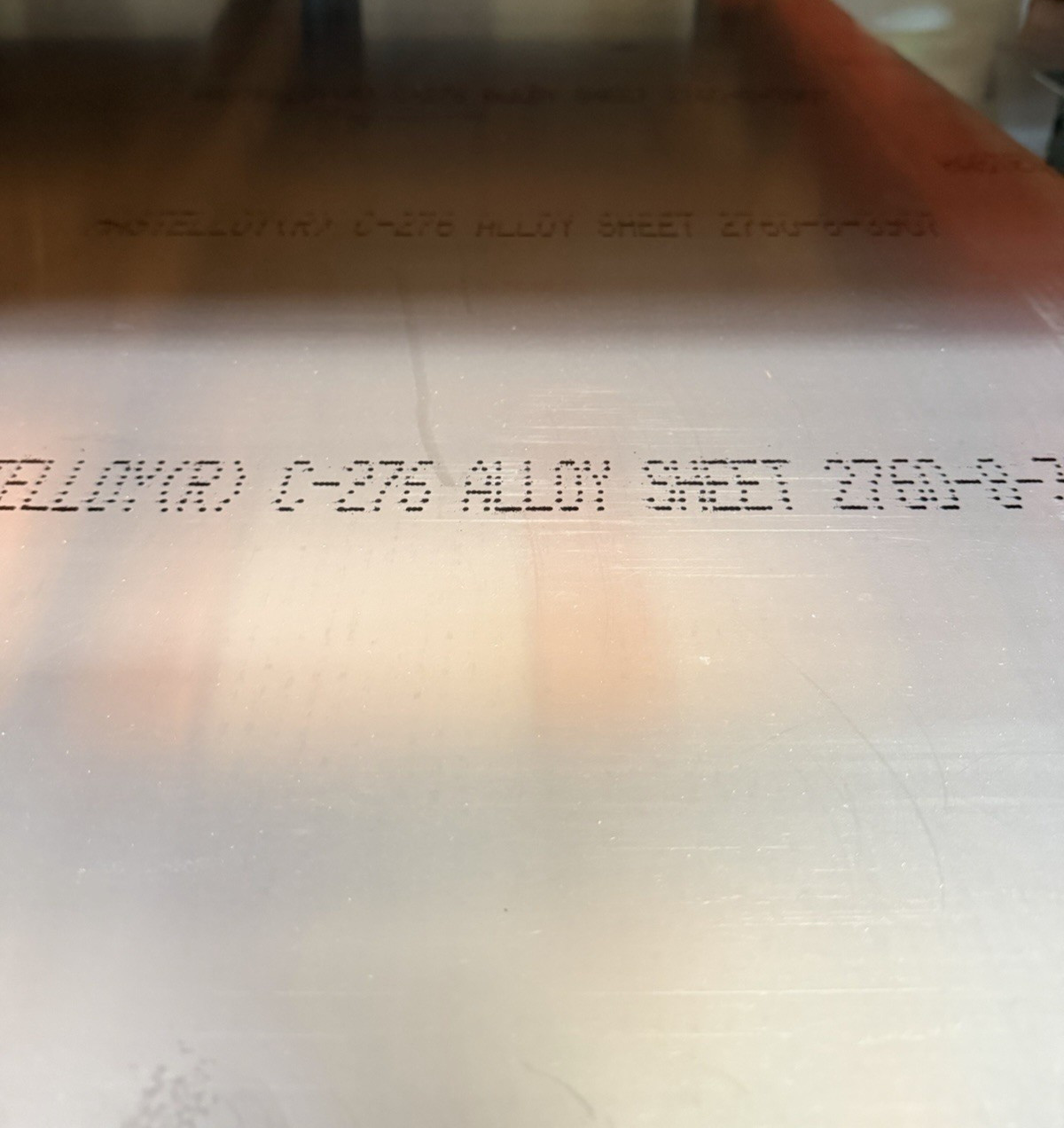 Hastelloy C276 Alloy Sheet 36″ x 72″ x .020″