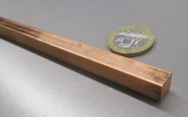 110 Copper Square Bar H02, 5/16″ Thick x 5/16″ Wide x 6 Ft Length