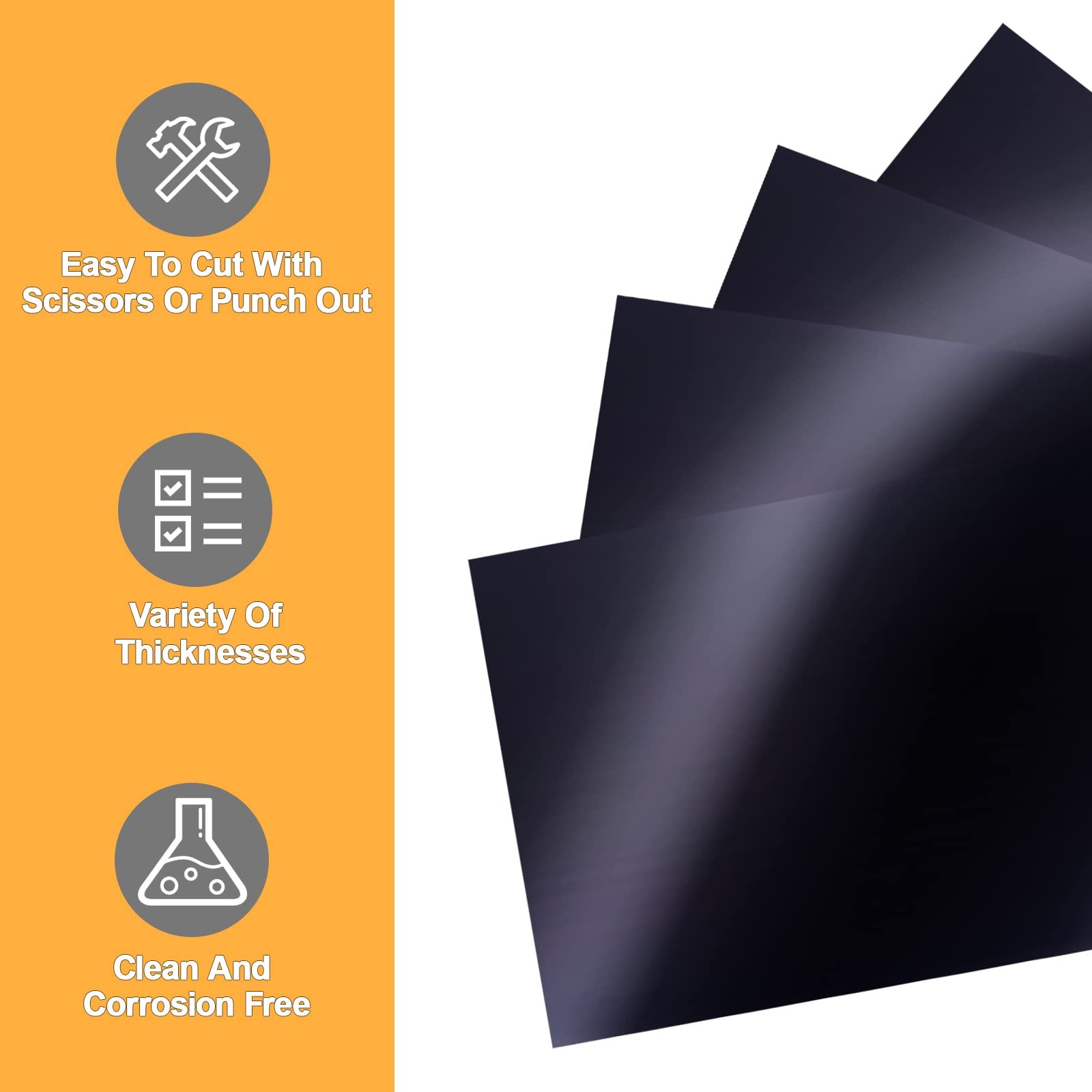 9 PCS Carbon Steel Shim Stock Assortment 6×12 Inch 0.0030.015 Inch Thickness