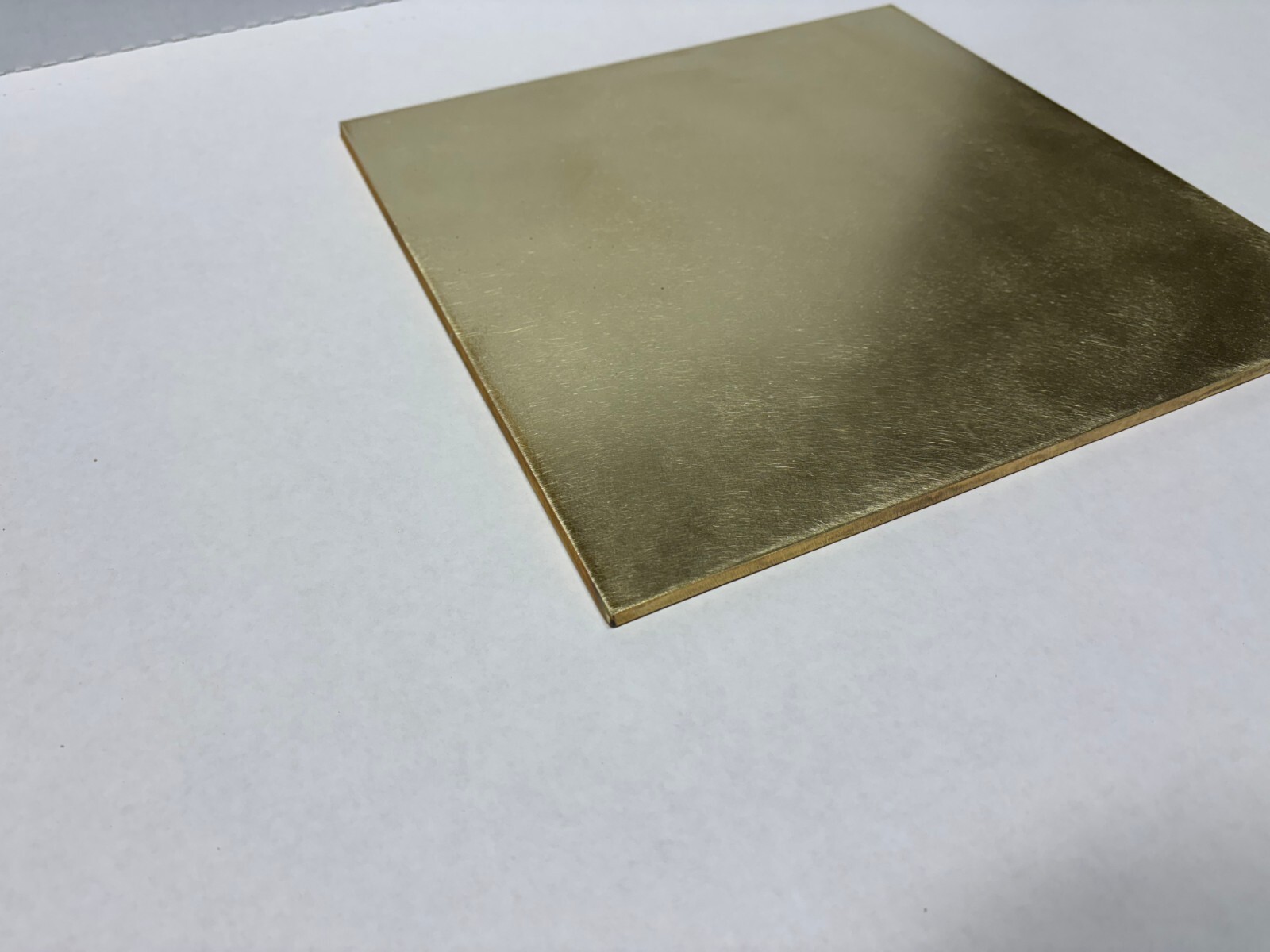 1/4″ Brass Alloy 260 Square Sheet Plate 3″X 3″ Flat Bar (.25″)