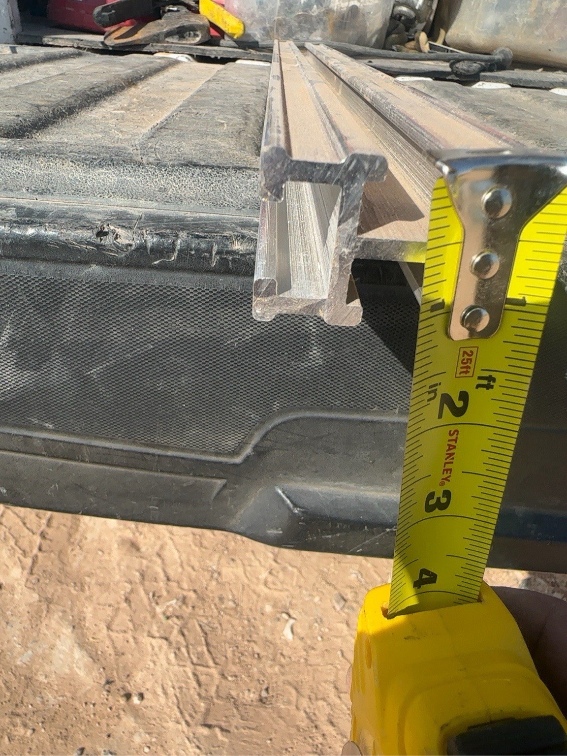 Lot of 8 Aluminum T-Slot Extrusion Rails 24” Long Approx 2-1/4” x 1-1/4”
