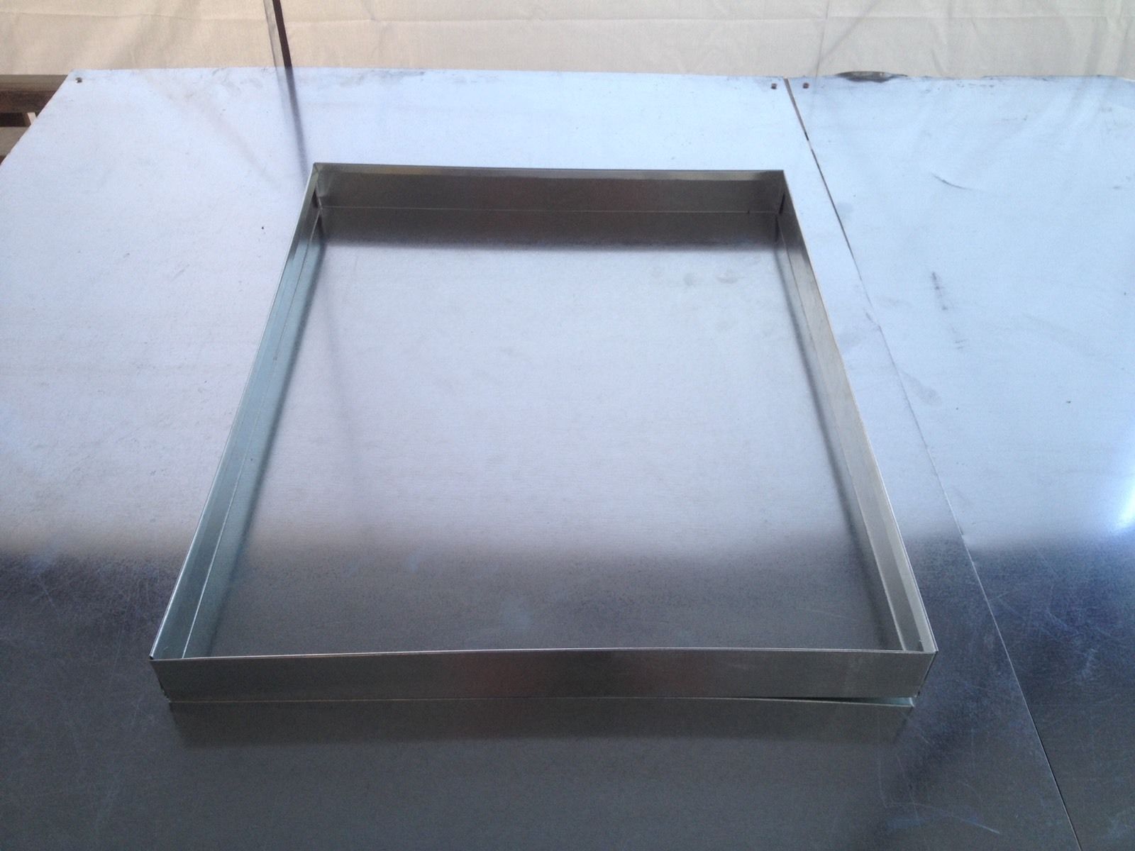 24 X 30 X 2 GALVANIZED HVAC/Washer/Appliance PAN No Drain 26 GAUGE SHEET METAL