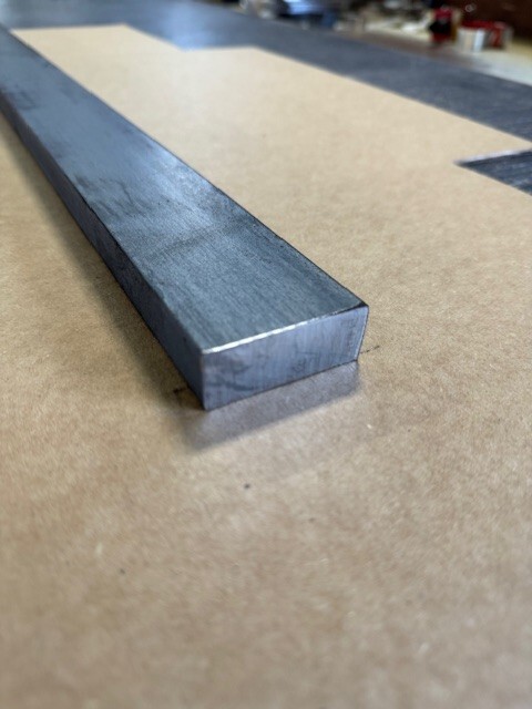1″ x 2″ Steel Flat Bar x 10″ Long, A36 Steel, Hot Rolled, Mild Steel,