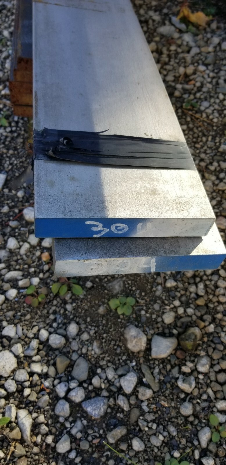 1″ x 6″ X 12″ 304 STAINLESS STEEL FLAT BAR sold in12″ lengths