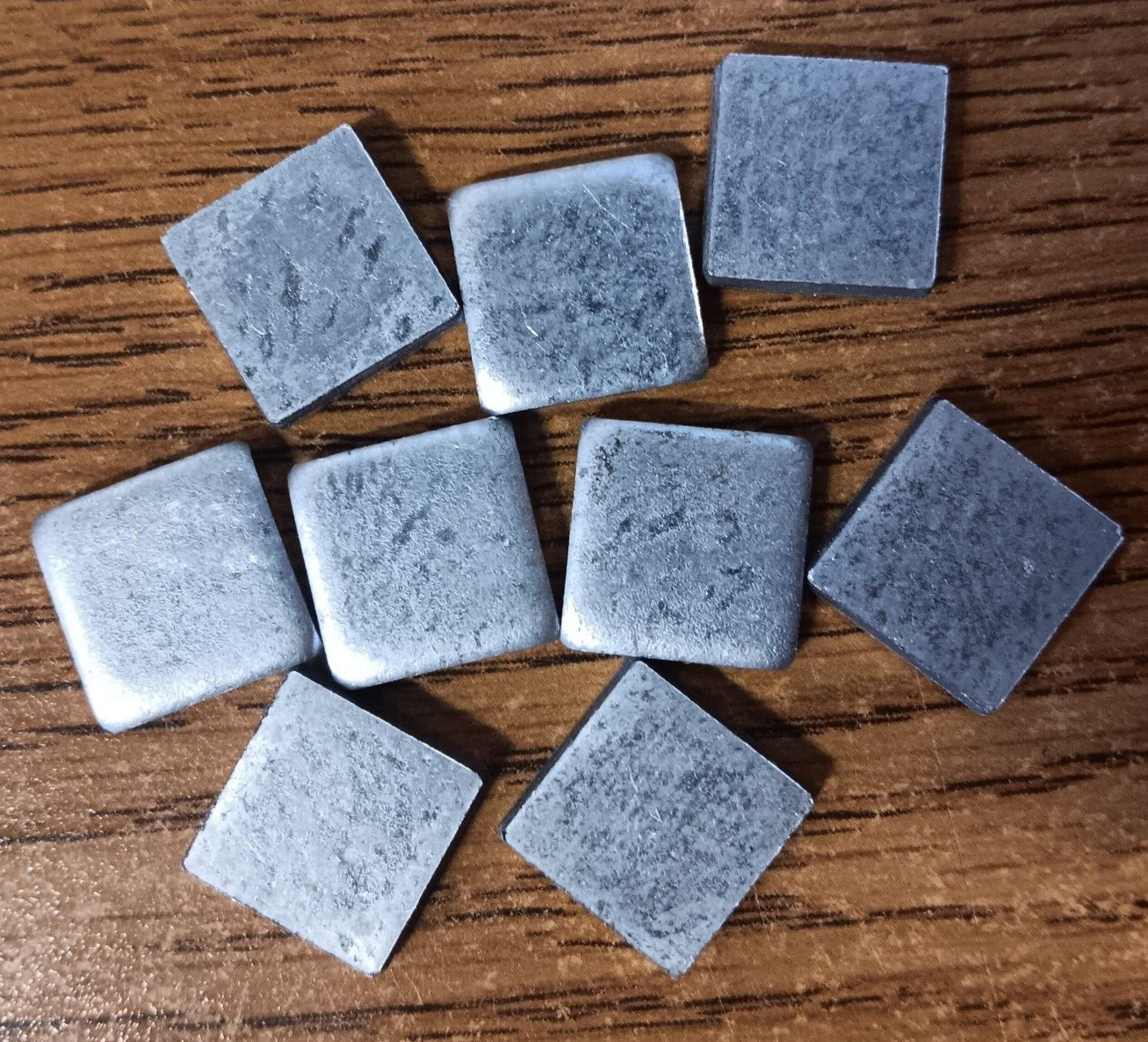 75PCS GALVANIZED STEEL 11ga .12″ x 1/2″ x 1/2″ SQ, SCRAP, WELDING, ARTS & CRAFTS