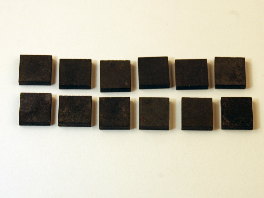 .140 X .520 X .550 LOT OF (12) CARBIDE BLANKS GRADE UNKNOWN (E-3-4-1-1)