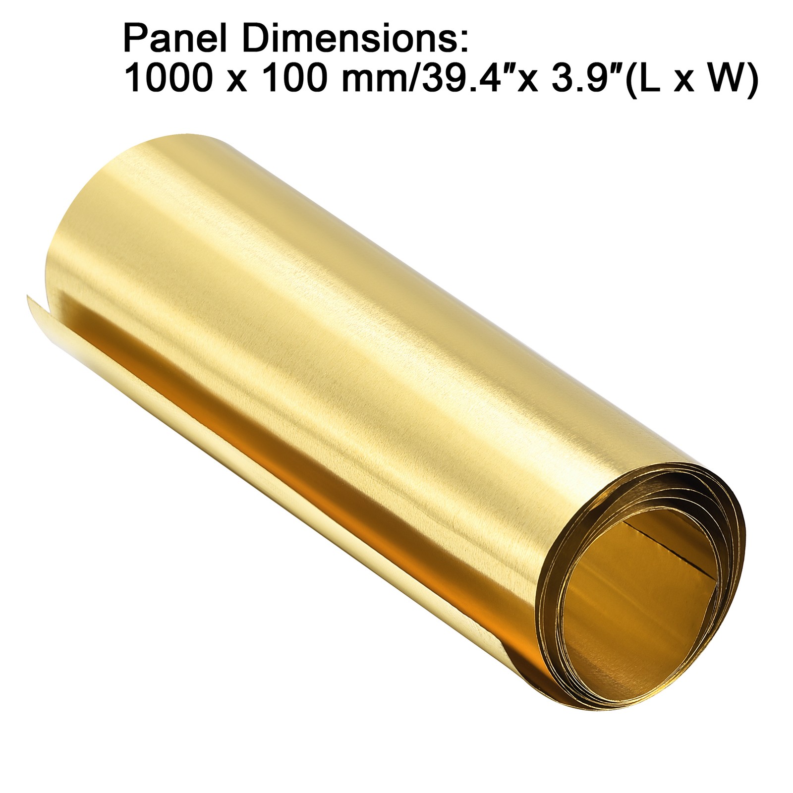 Brass Sheet Roll Metal Foil Plate – 1000mm x 100mm x 0.02mm