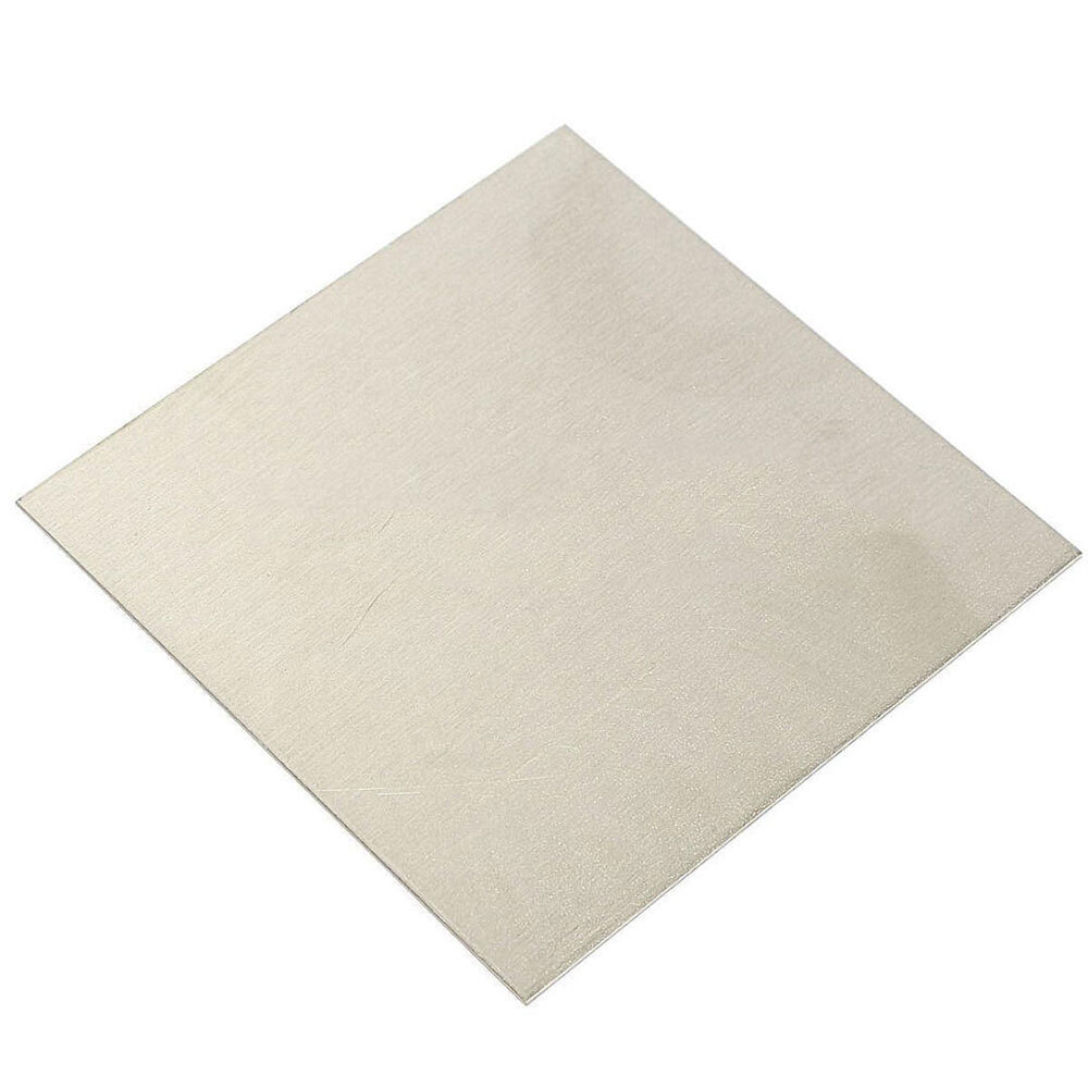 2PC 100x100mm Pure Nickel Ni Sheet Plate For Electroplating Anode Element 1mm-