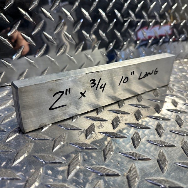 ALUMINUM 3/4″x 2″ 6061 FLAT BAR 10″ long SOLID Mill Bar Stock New #1.5