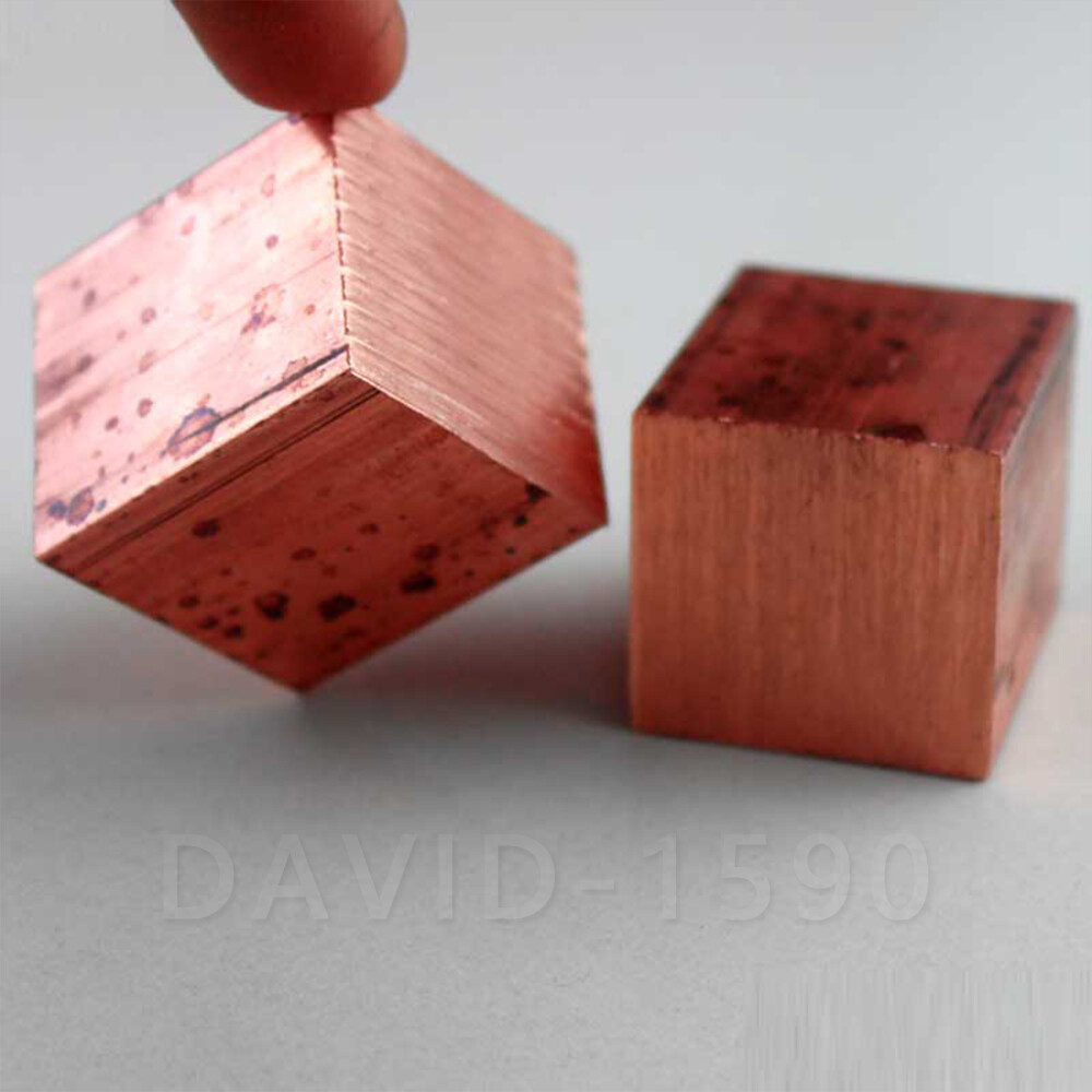 1pcs 99.9% Pure Copper T2 Cu Metal Block Copper Cube Copper Electrode Sheet Bar