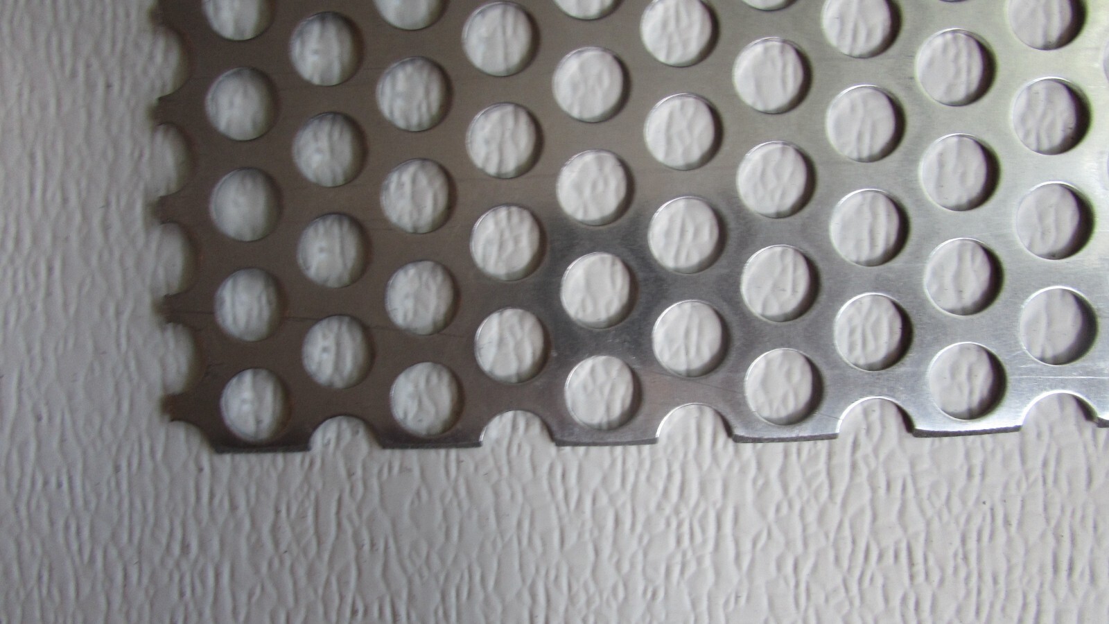 1/2″ HOLE ALUMINUM PERFORATED METAL–12″ X 12″