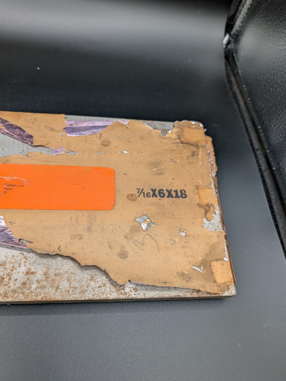 NOS Vintage Oil Hardening Precision Ground Flat Stock 7/16″ X 6″ X 18″ Type O1