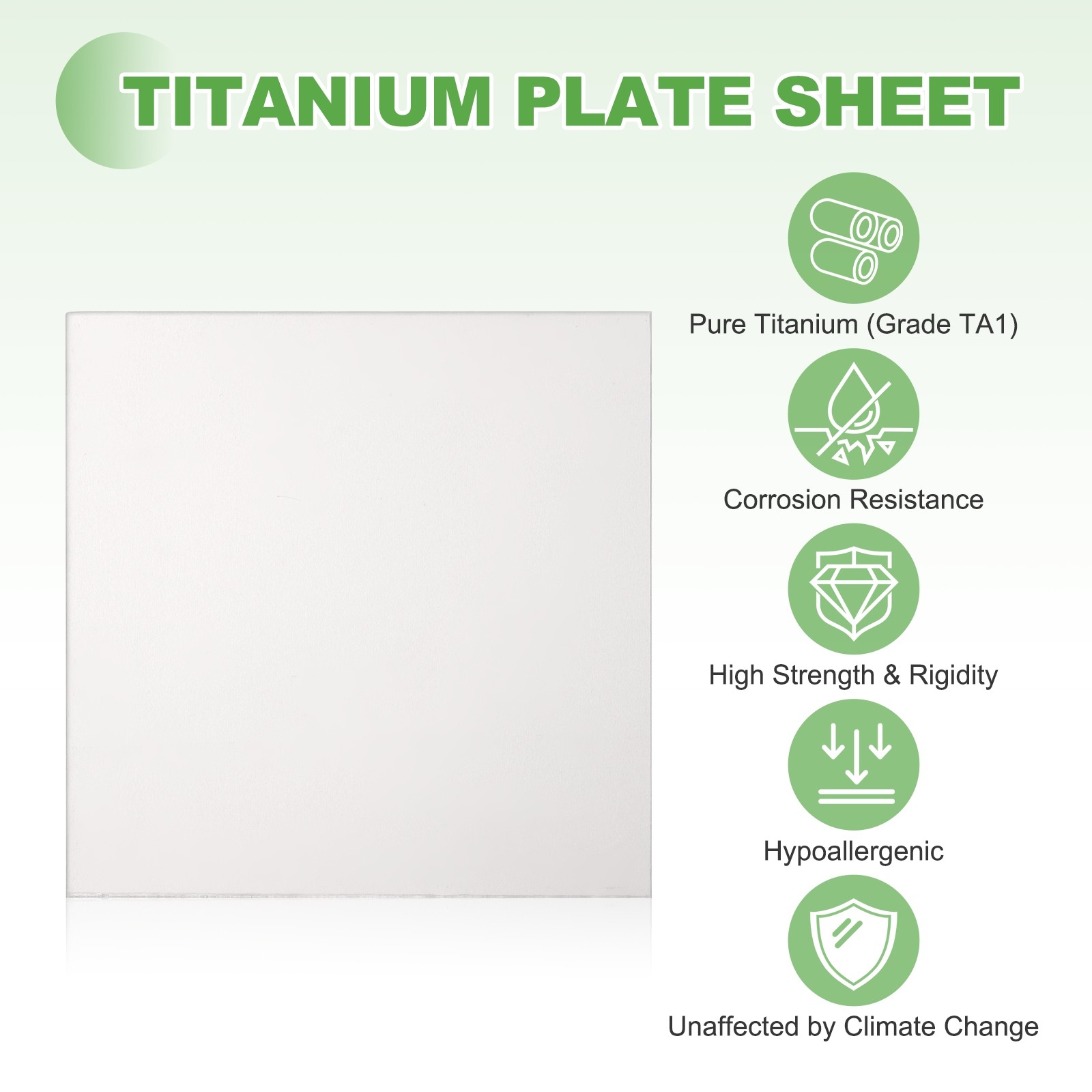 Pure Grade TA1 Titanium Plate Sheet 200x200x1mm Titanium Metal Sheet