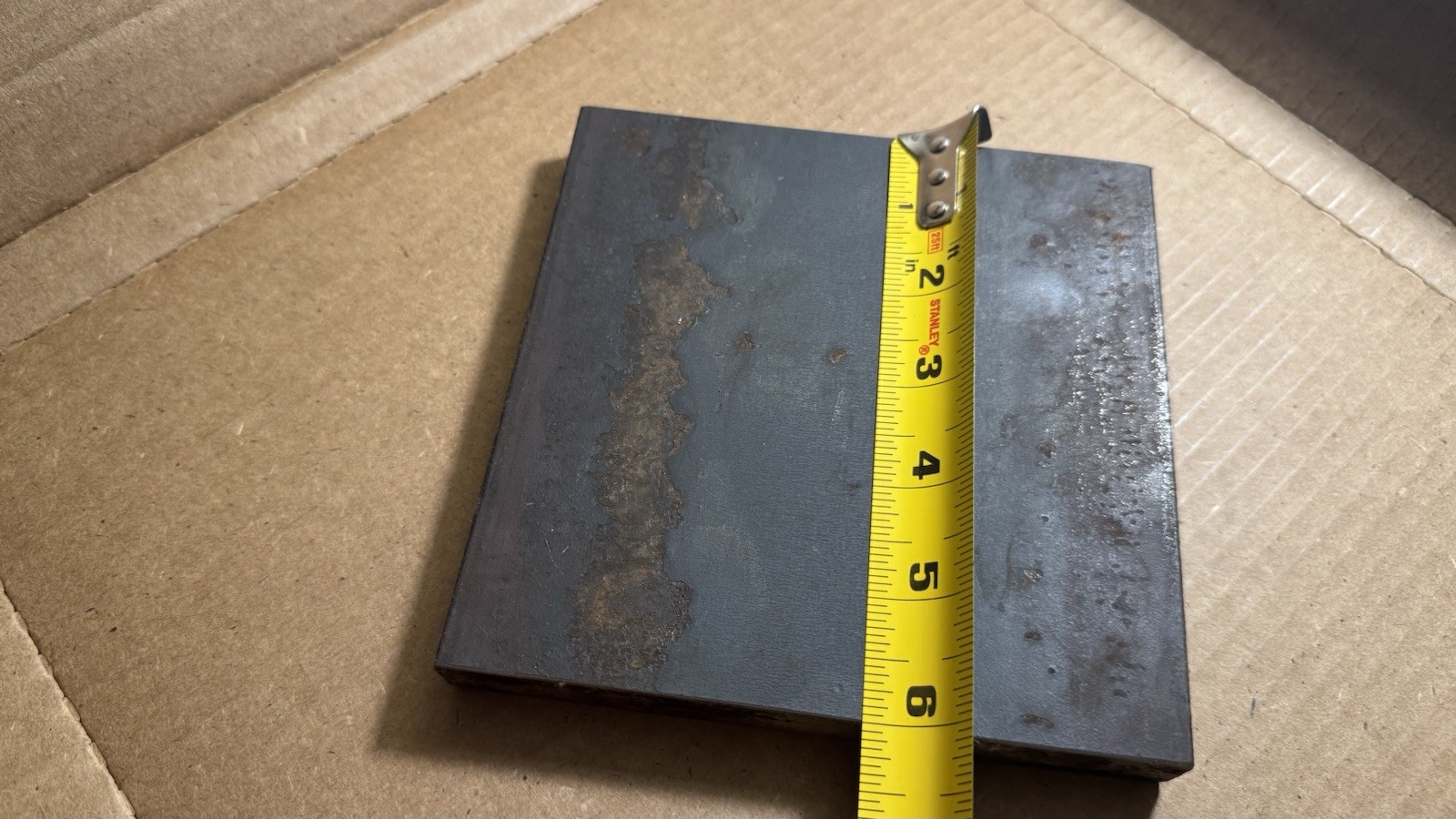 0.75 x 6 x 6 A36 Steel – Reclaimed Hot Rolled Make Offer Great For Blacksmithing