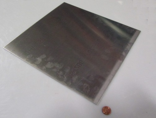 7075 Aluminum Sheet, T6, .063″ (1/16″) Thick x 12.0″ Width x 12.0″ Length