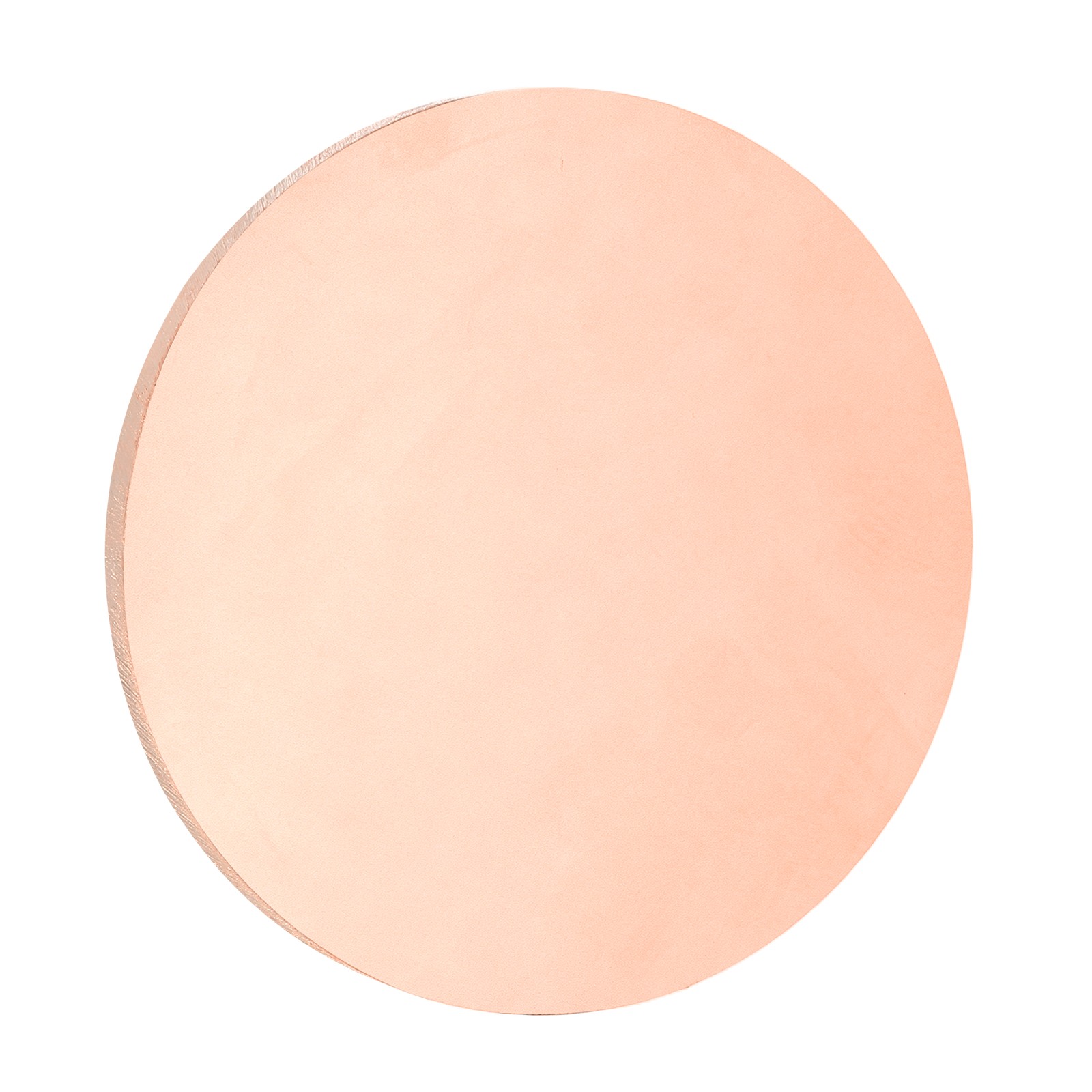 Copper Round Plate 0.12″ Thick 2.4″ Dia C1100 Pure Copper Sheet