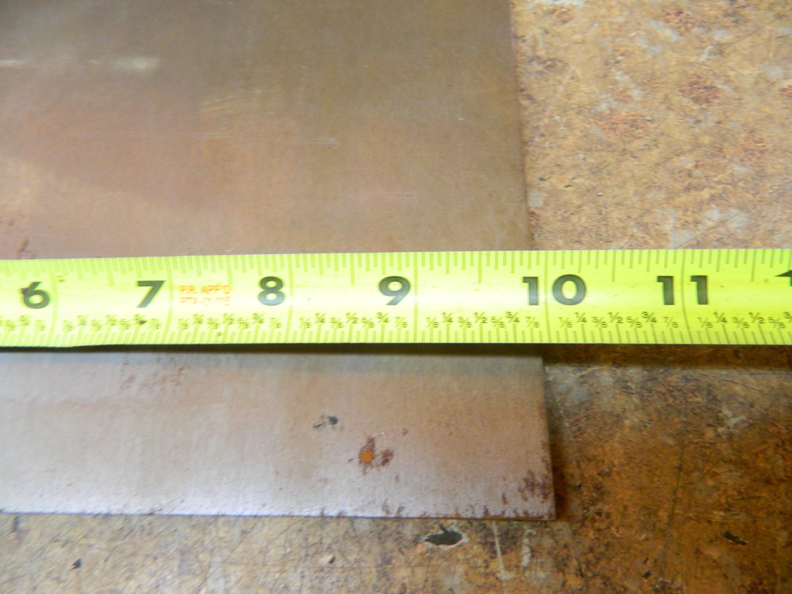O-1 FLAT GROUND STOCK 10″ X 1/4″ X 6-13/16″