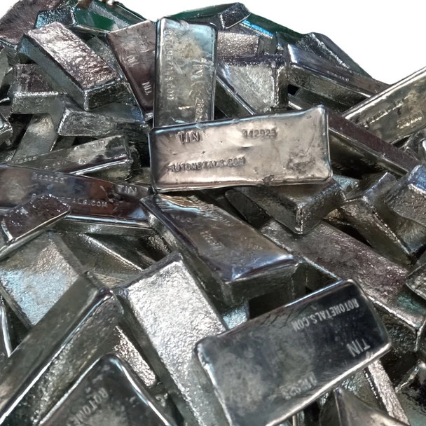 RotoMetals Whole Tin Ingot 99.9+% Pure
