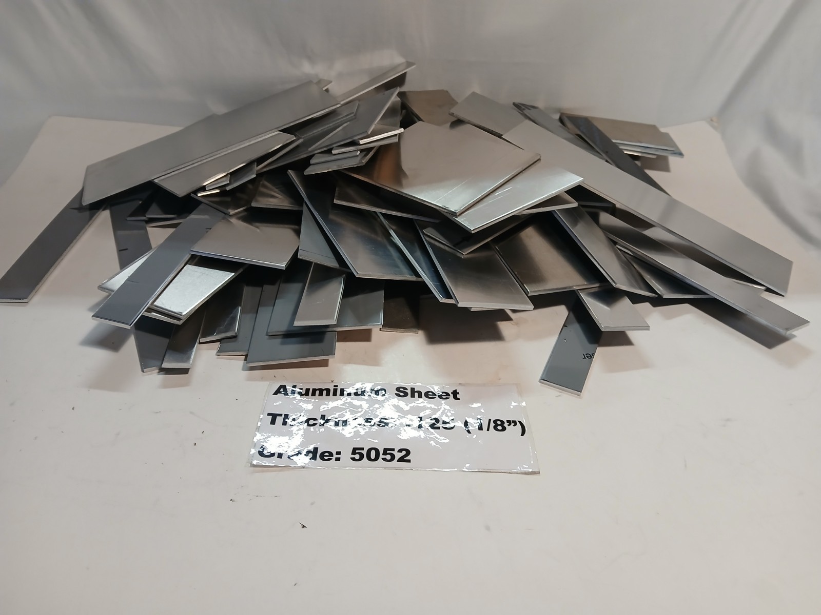 Scrap Aluminum Sheet Plate 1/8″ Flat Welding Practice Metal MIG TIG 15 lb Clean