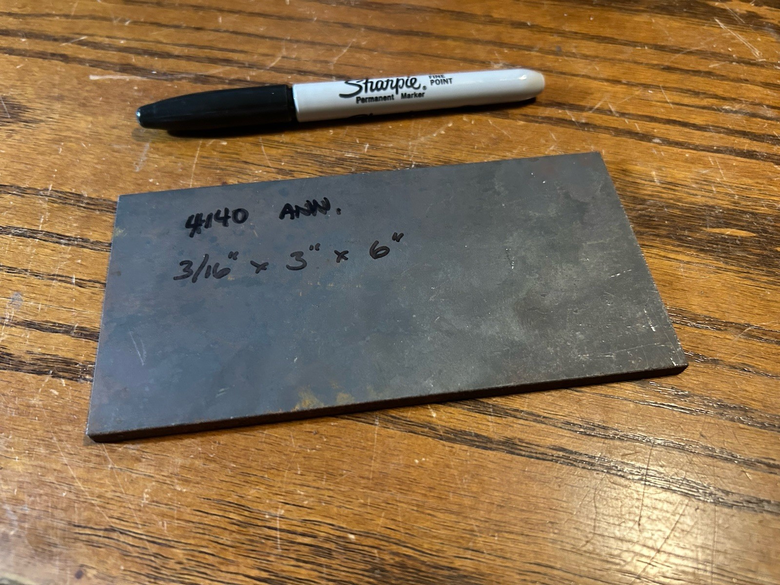 3/16″ x 3″ x 6″, 4140 annealed, tool steel flat stock, machine stock
