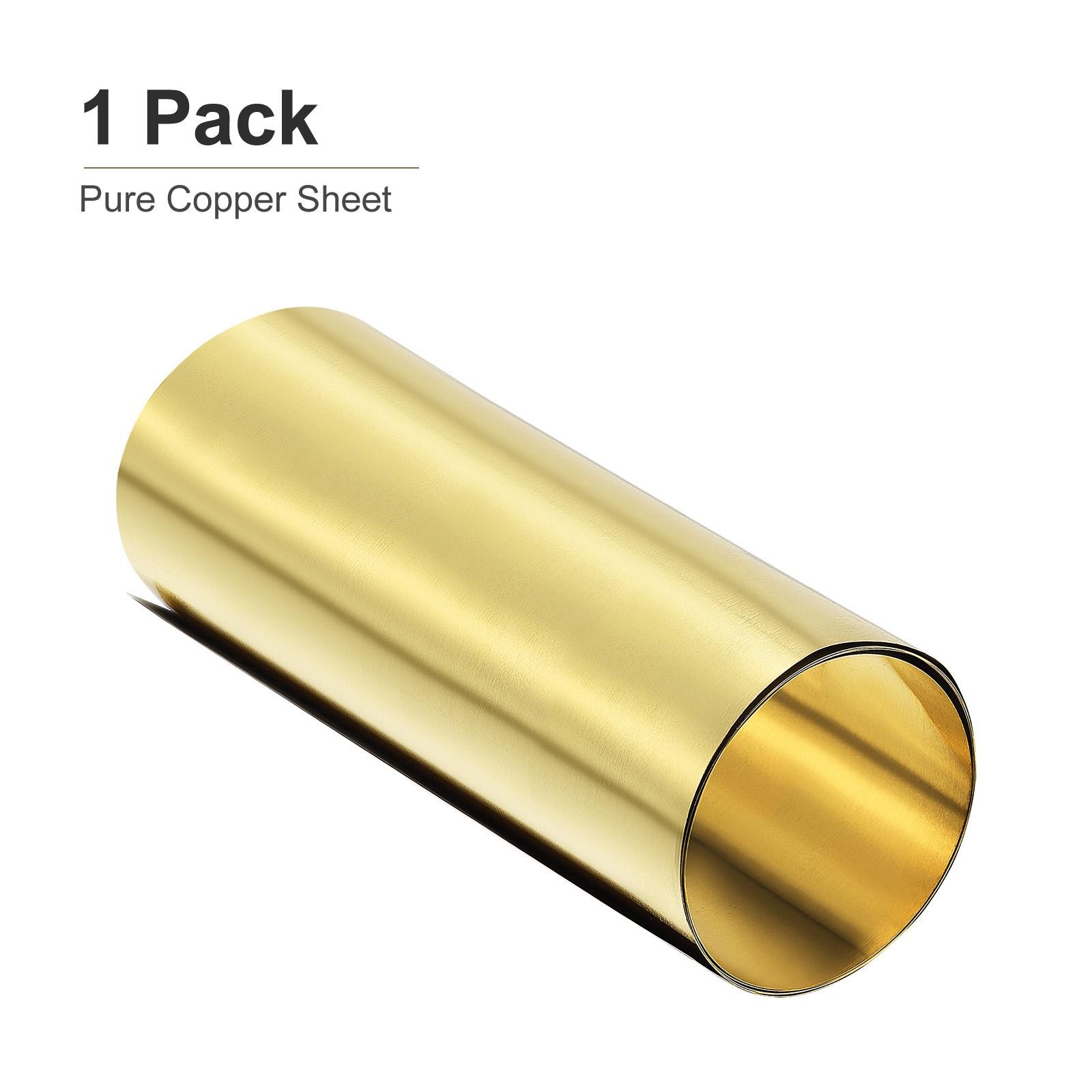 1000mm x 200mm x 0.1mm Brass Sheets Metal Brass Plates