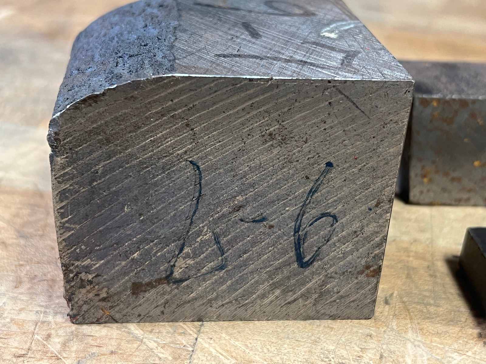 L6 Tool steel gunsmith lot 6 1/2 x 2 1/2 x 1/2 / 6 1/2 x 1 1/2 x 1 3/8