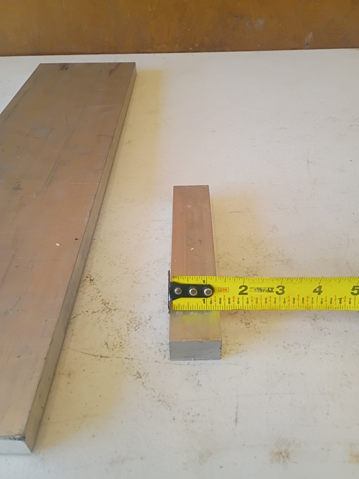 (2) Flat Aluminum Lot 3/4 Inch Pieces 11 Ilbs.