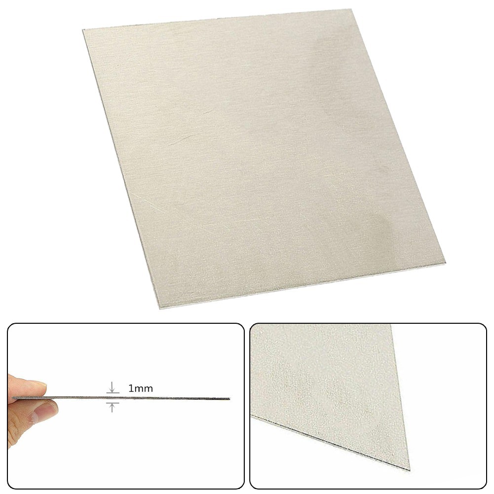 Pure Nickel Plate 100x100mm 1mm Pure Nickel Sheet Temperature Resistant