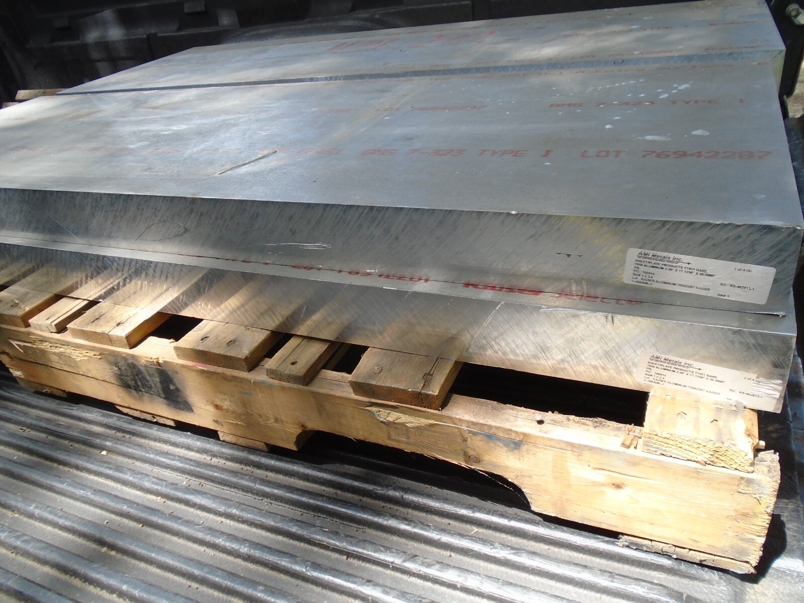 7050 T7451 Kaiser Select Aerospace Aluminum Plate 2.50″ x 17.1250 x 50.0000