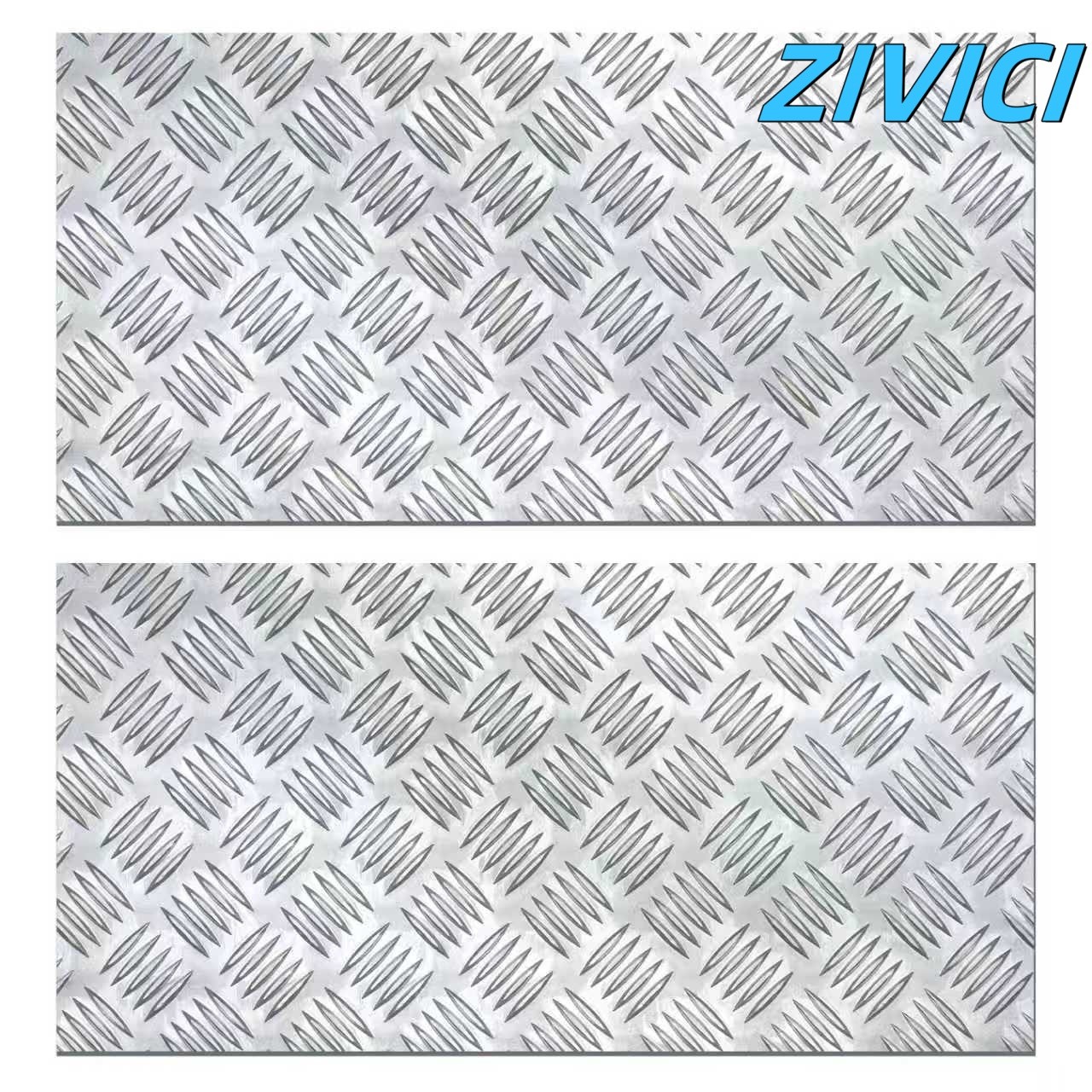 2 Pack Thick Solid Aluminum Diamond Plate Sheets 254×508mm RV Trailer Panels