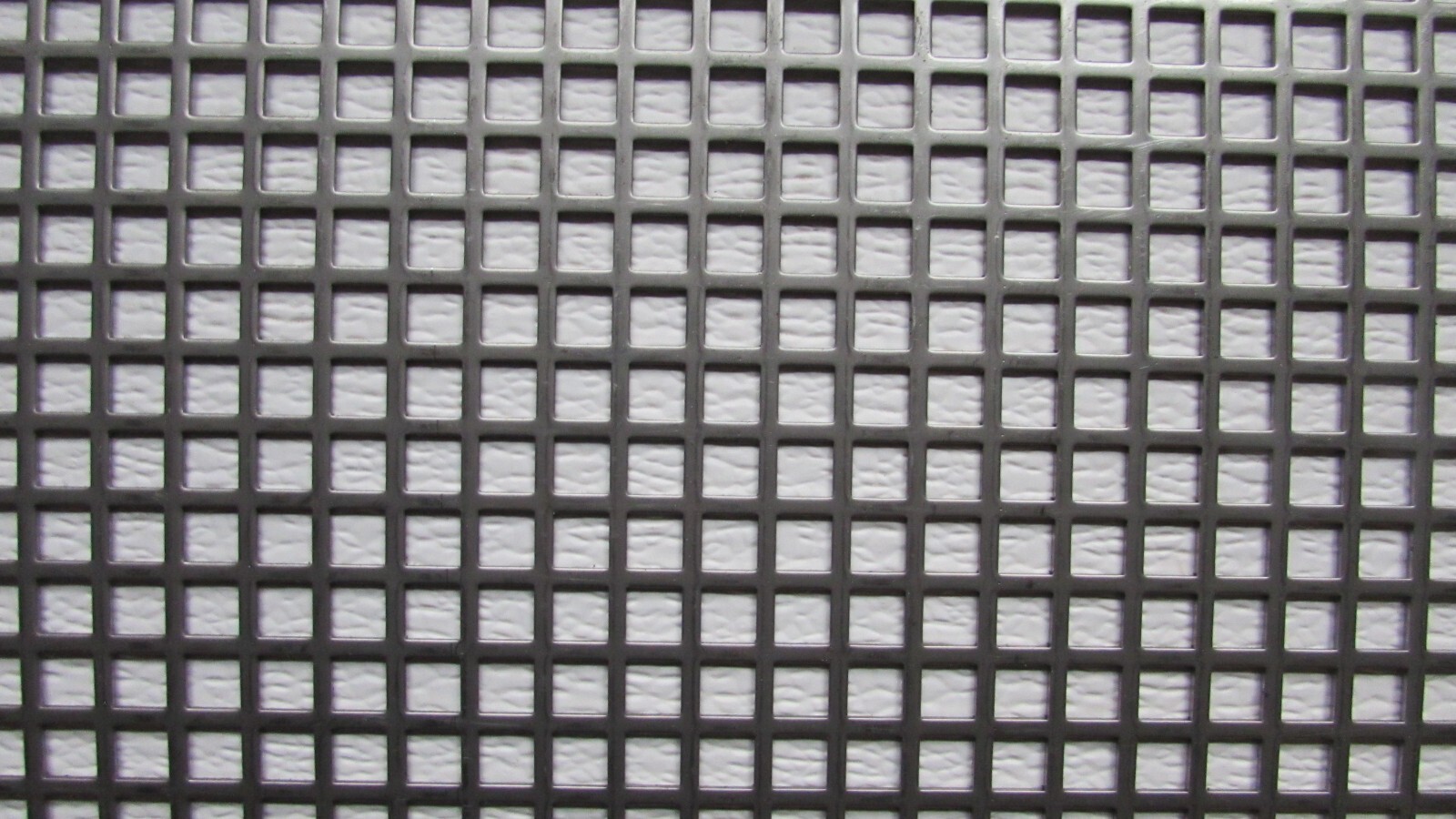 3/8″ SQUARE HOLE PERFORATED CARBON STEEL METAL 16 GA.- —-12″ X 24″