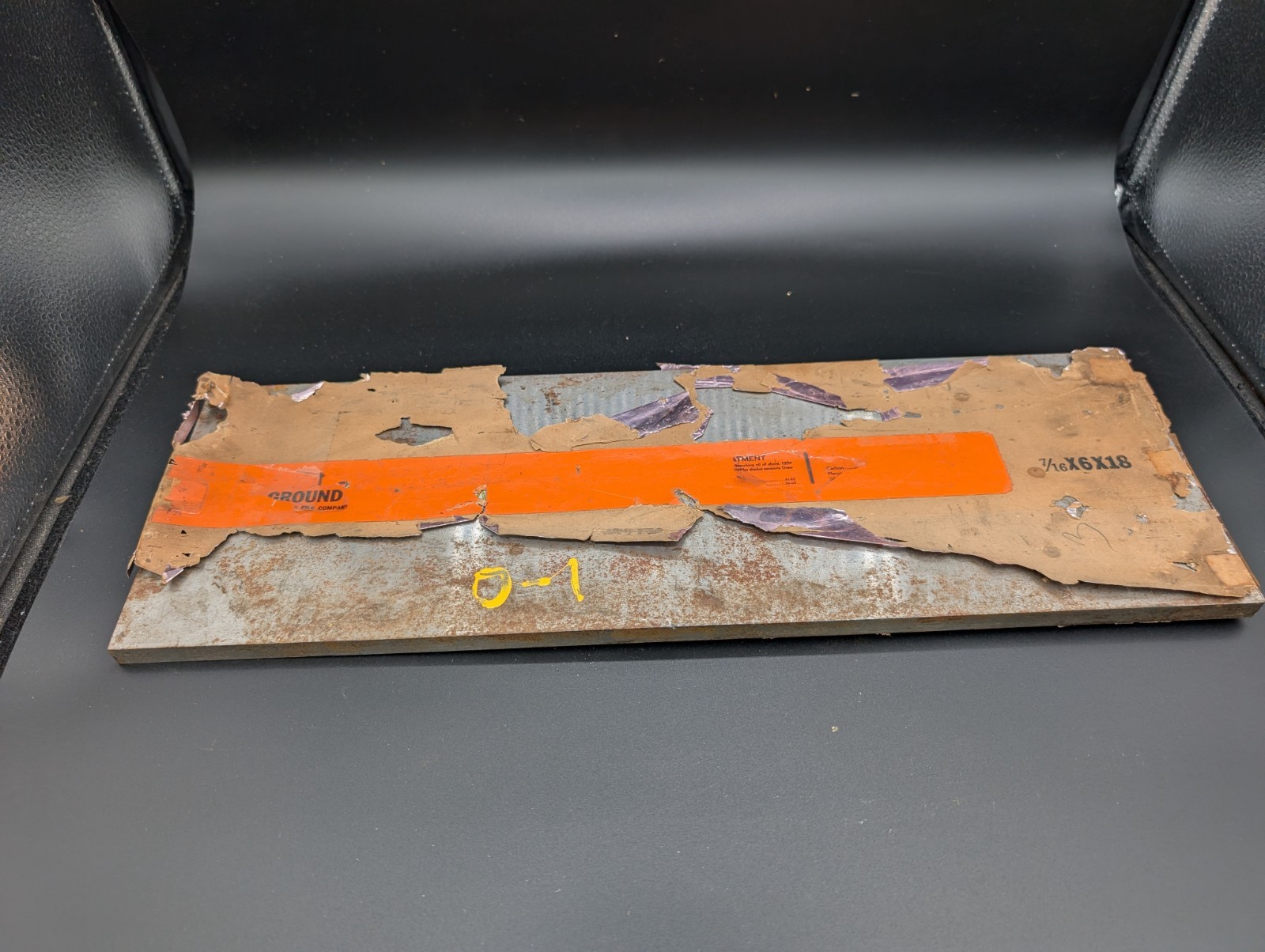 NOS Vintage Oil Hardening Precision Ground Flat Stock 7/16″ X 6″ X 18″ Type O1