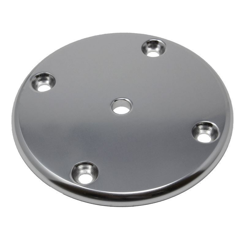 TACO Marine 4″ Round Radiused Edge 4 Hole Pad Mill Finish F32-4440AEY