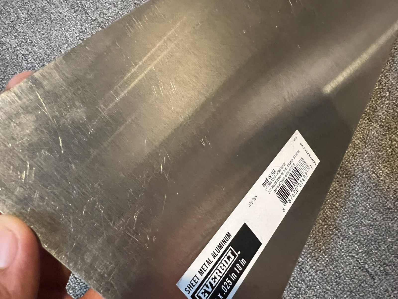 Everbilt 6 In. X 18 In. – 22 Gauge Aluminum Sheet Metal