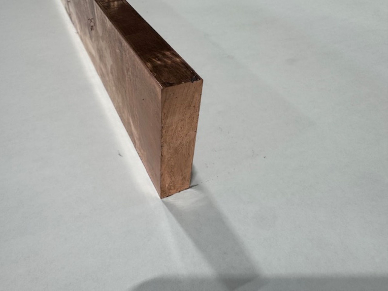 1/2″ x 2″ Copper 110 Flat Bar x 4 Inches Long