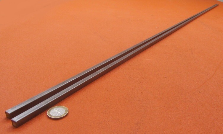 1018 Steel Square Bar, 5/16″ Thick x 5/16″ Wide x 60″ Length, 2 Units, 10 Ft
