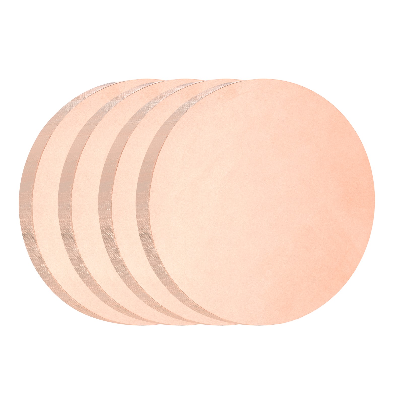 4 Pcs 0.12″ Thick 0.8″ Dia Copper Round Plate C1100 Pure Copper Sheet