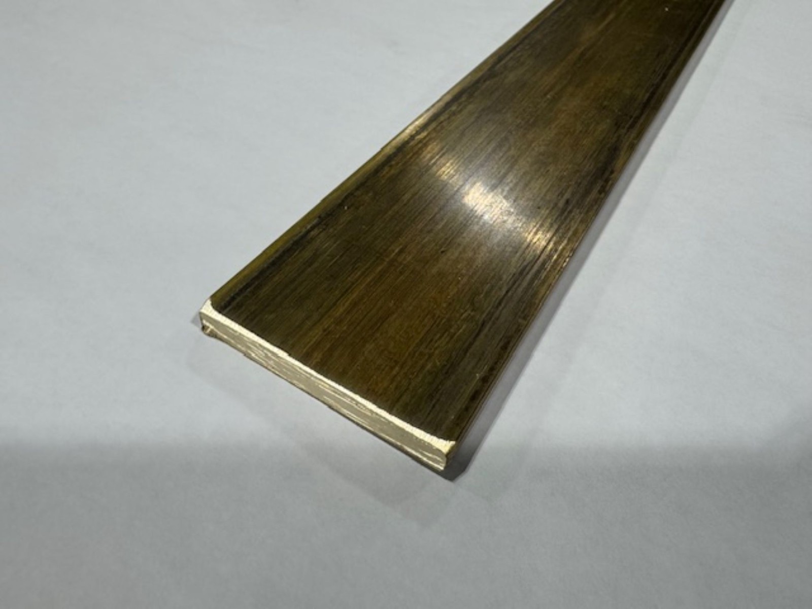 1/4″ x 2″ C360 Brass Flat Bar x 12″ Long, Half Hard, Free Cutting, Mill Stock