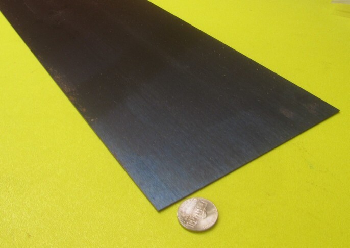 1095 Hard Blue Tempered Spring Steel Shim .010″ Thick x 6.00″ Wide x 12″ Long