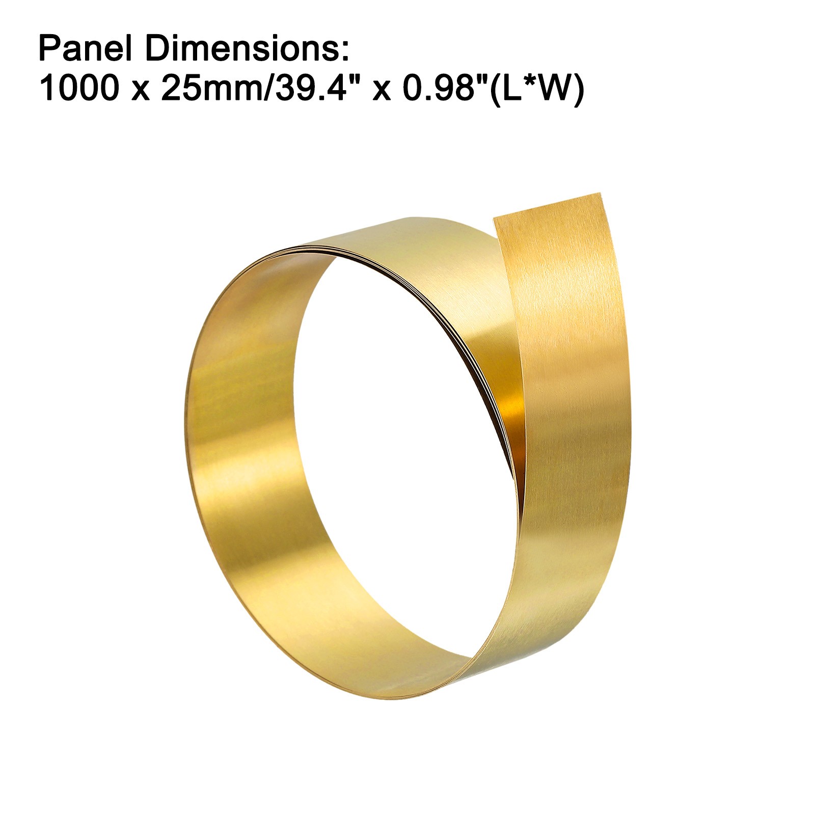 Brass Sheet Roll Metal Foil Plate 1000mm x 25mm x 0.3mm