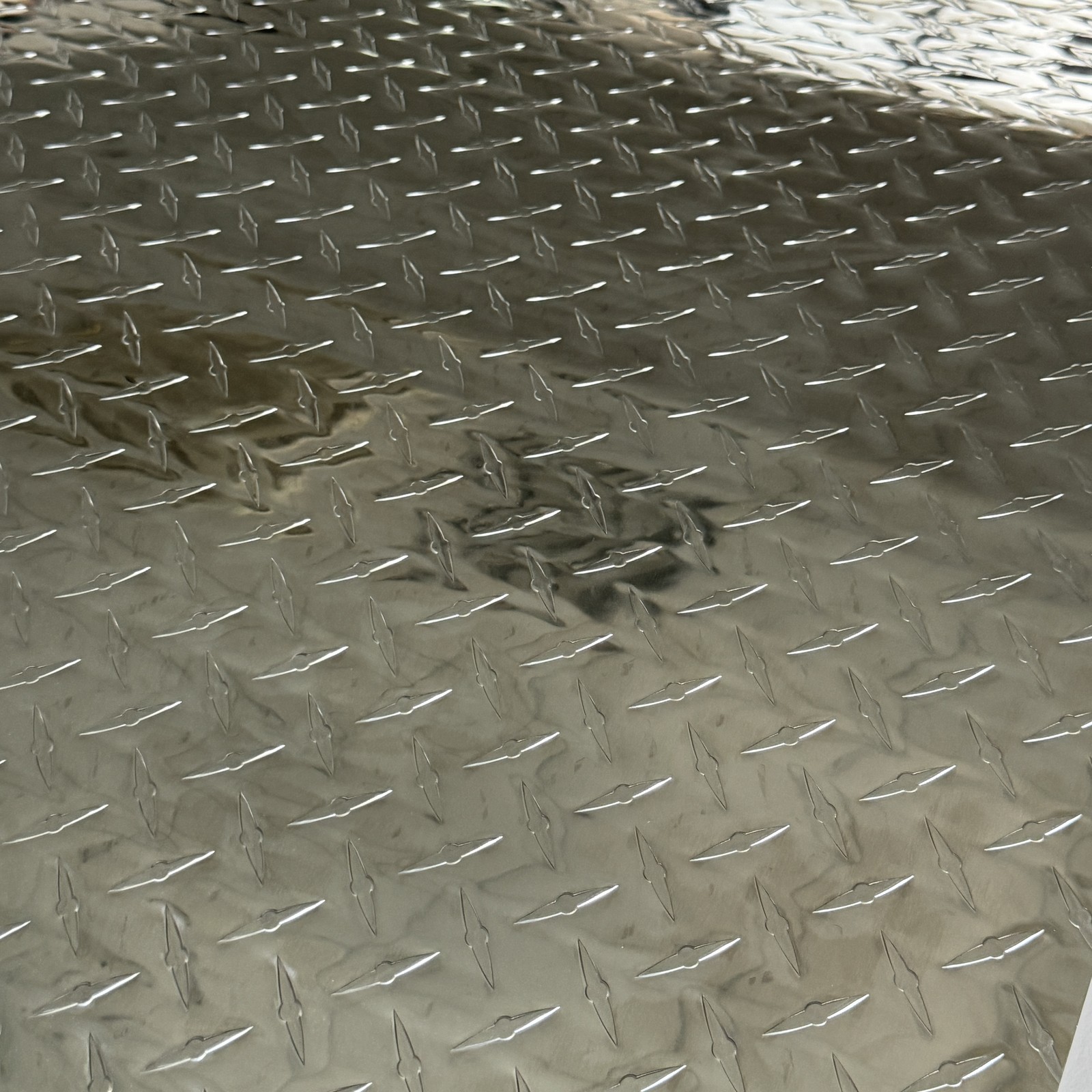 48″x 96″x .04″ Aluminum Diamond Plate 3003 Plate Sheet For Trailer, RV, Garages