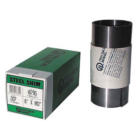 Precision Brand 16370 Shim Stock,Roll,Cold Low Steel,0.0070 In